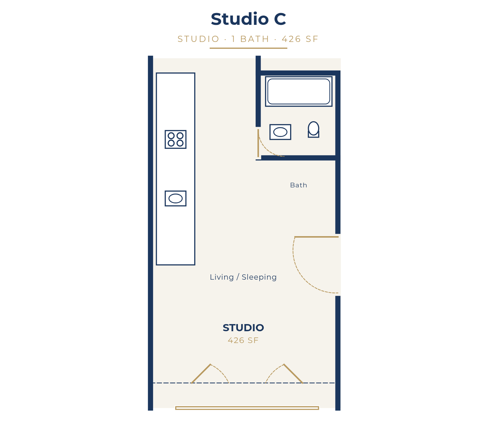 Studio C floor plan